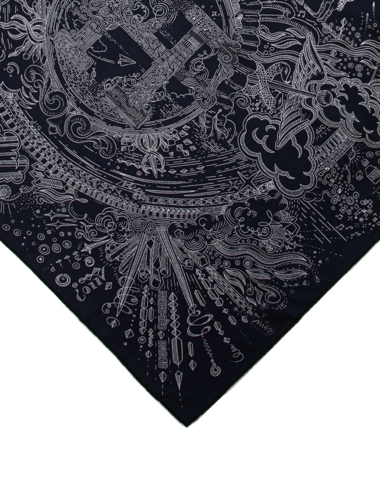 Hermès Please Hold The Line 100 Cashmere Scarf