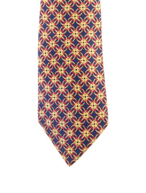 Hermès Patterned Silk Tie