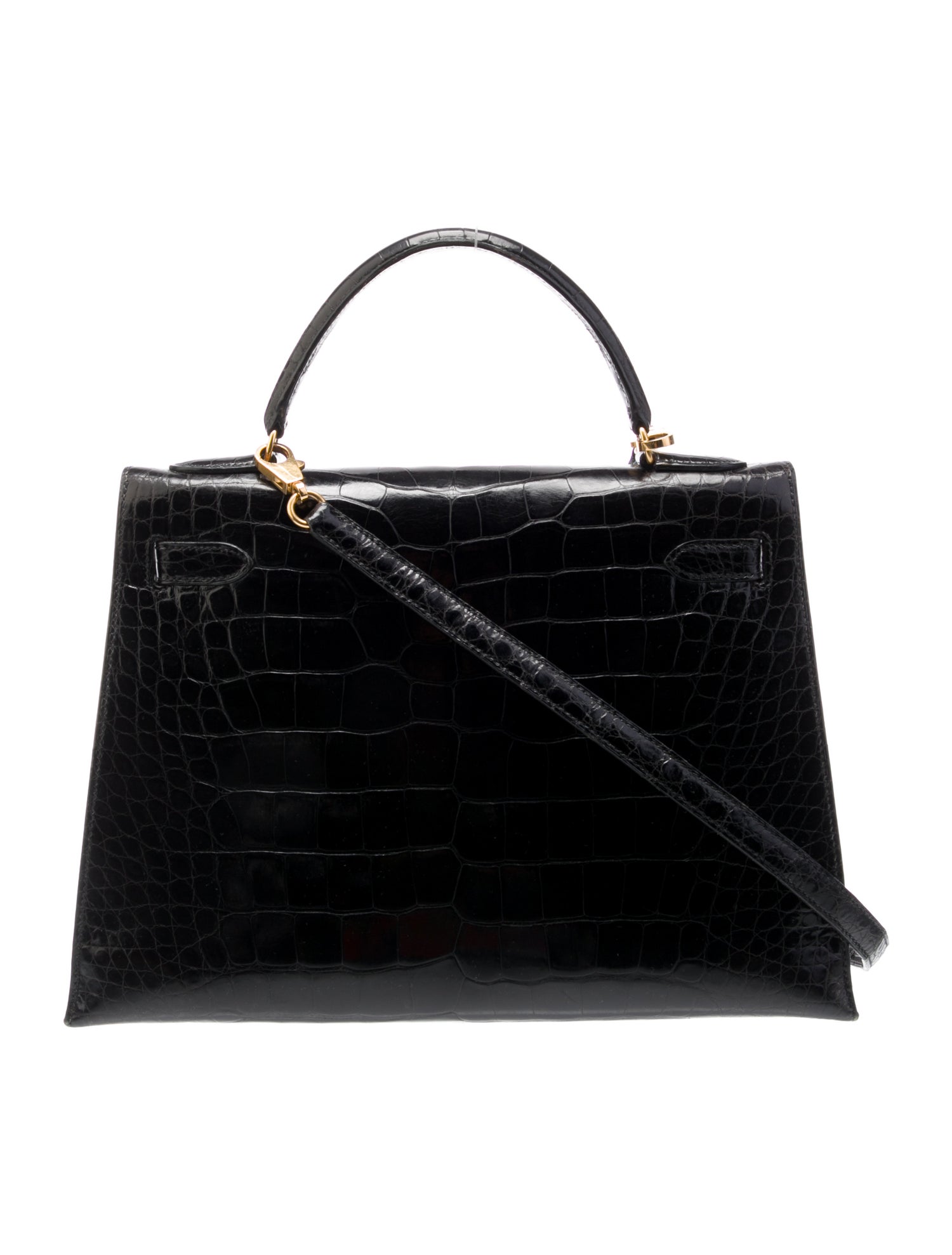 Hermès 1996 Vintage Shiny Alligator Kelly Sellier 32