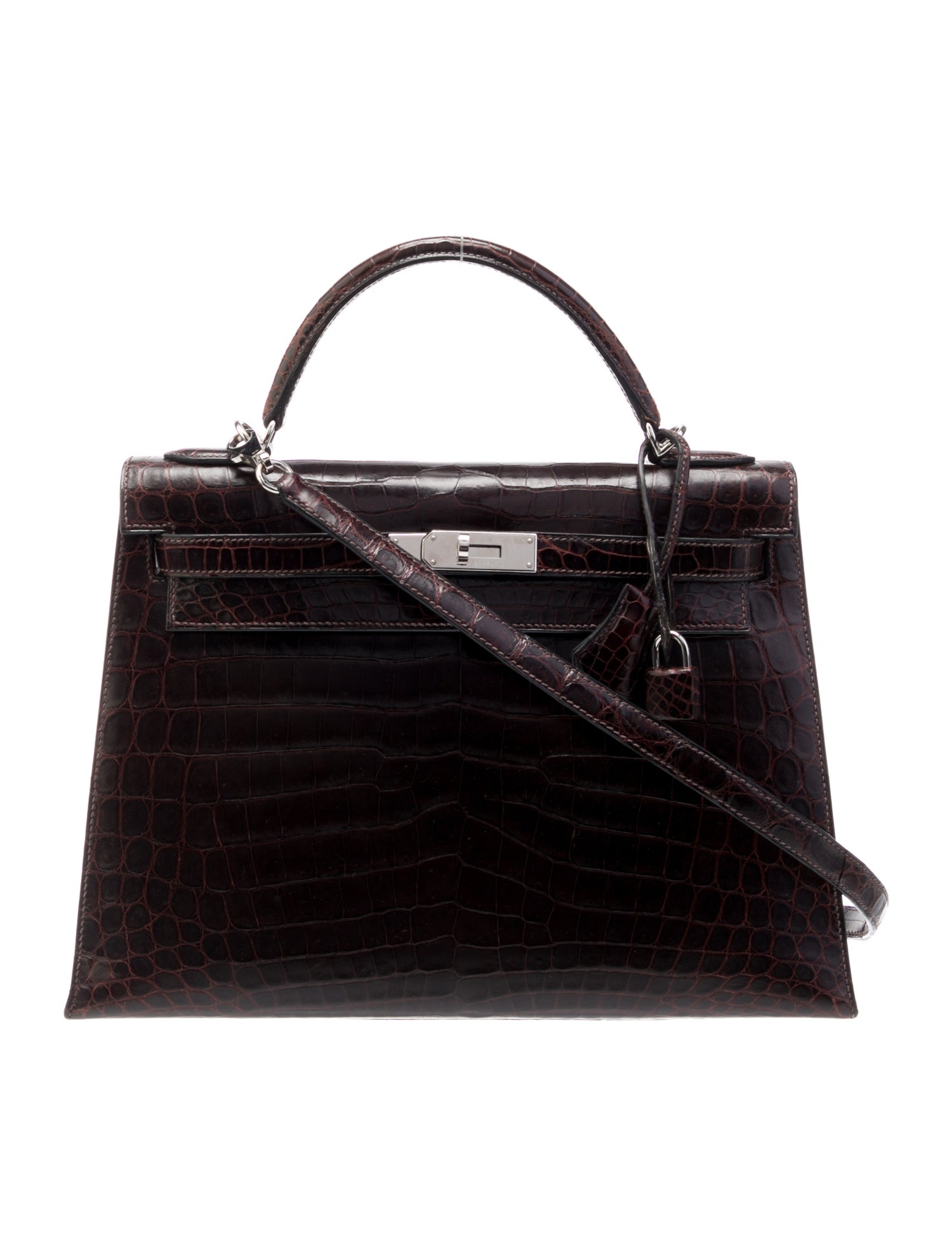 Hermès 2005 Shiny Niloticus Crocodile Kelly Sellier II 32