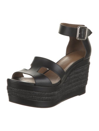 Hermès Ilana Leather Espadrilles