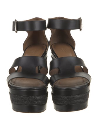 Hermès Ilana Leather Espadrilles