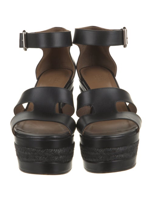 Hermès Ilana Leather Espadrilles