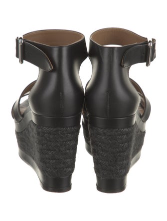 Hermès Ilana Leather Espadrilles