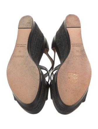 Hermès Ilana Leather Espadrilles