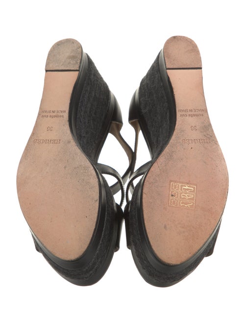 Hermès Ilana Leather Espadrilles