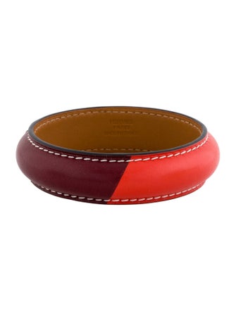 Hermès Leather Astral Bangle Bracelet