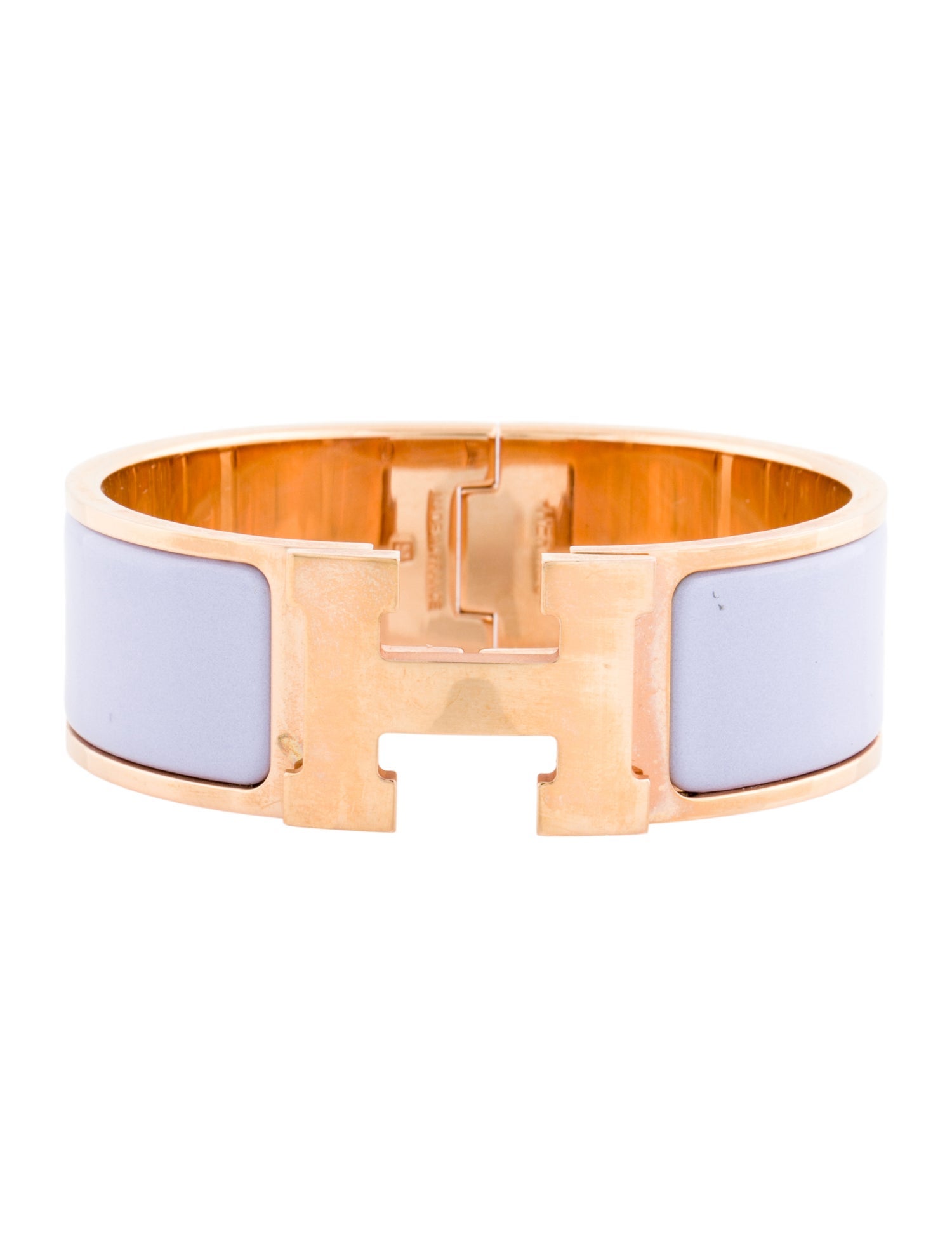 Hermès Enamel Clic Clac H Bangle Bracelet