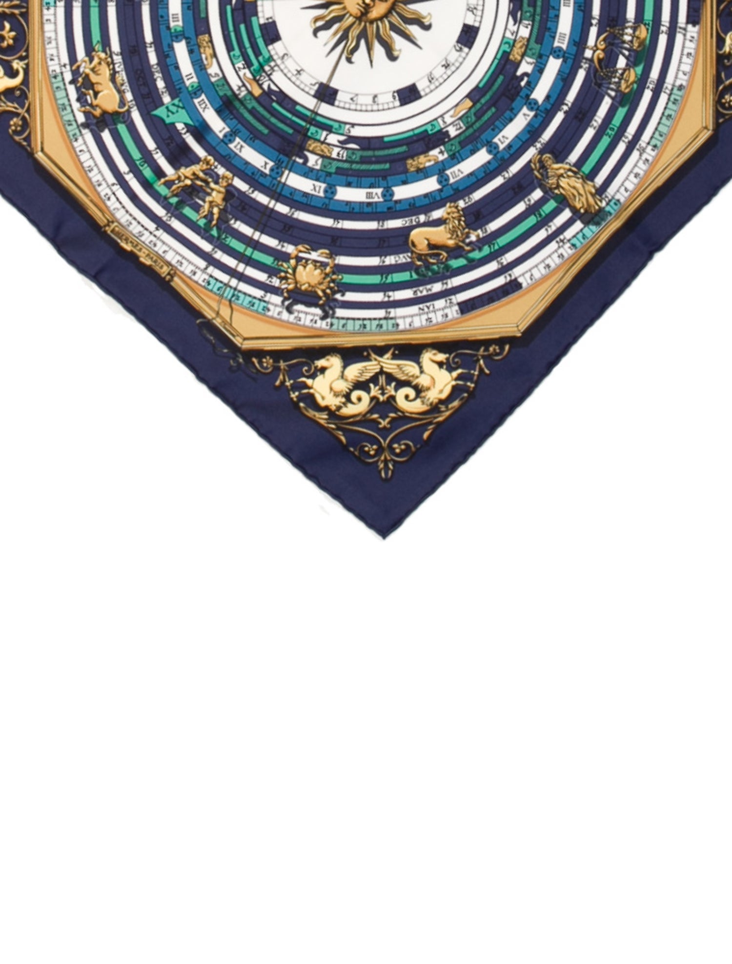 Hermès Dies Et Hore Silk Scarf