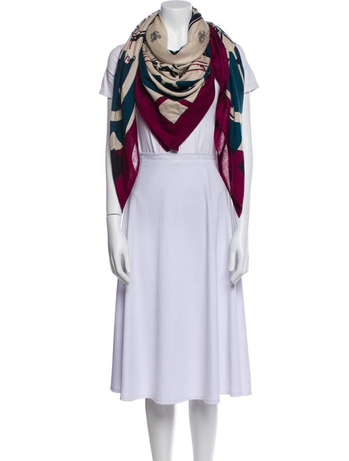 Hermès Imprimeur Fou Washington's Carriage Cashmere Shawl