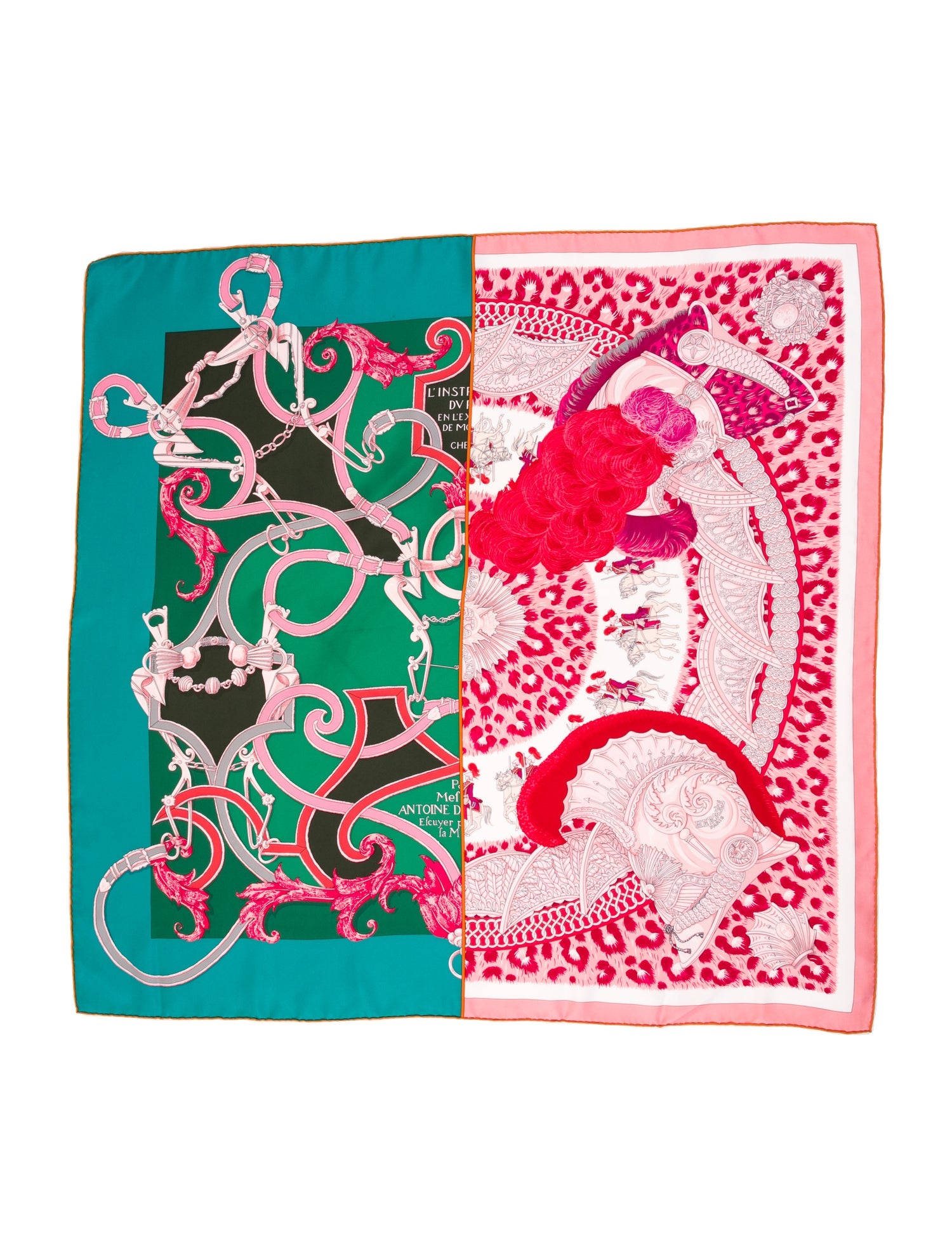 Hermès Plumets du Roy Silk Scarf