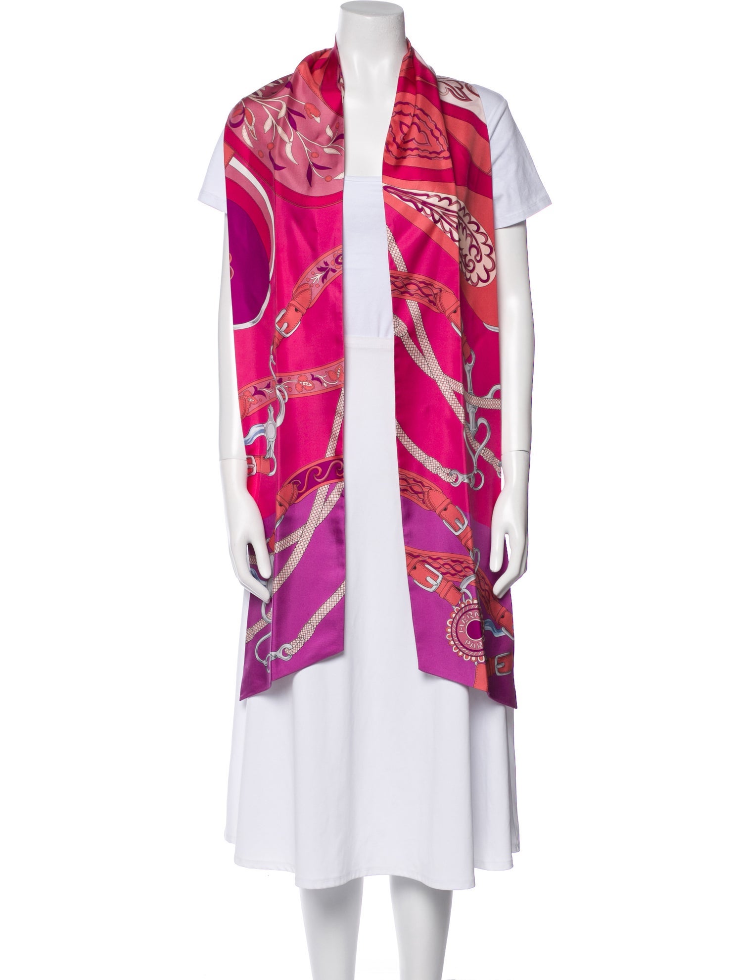 Hermès Festival des Amazones Maxi Silk Twilly Scarf