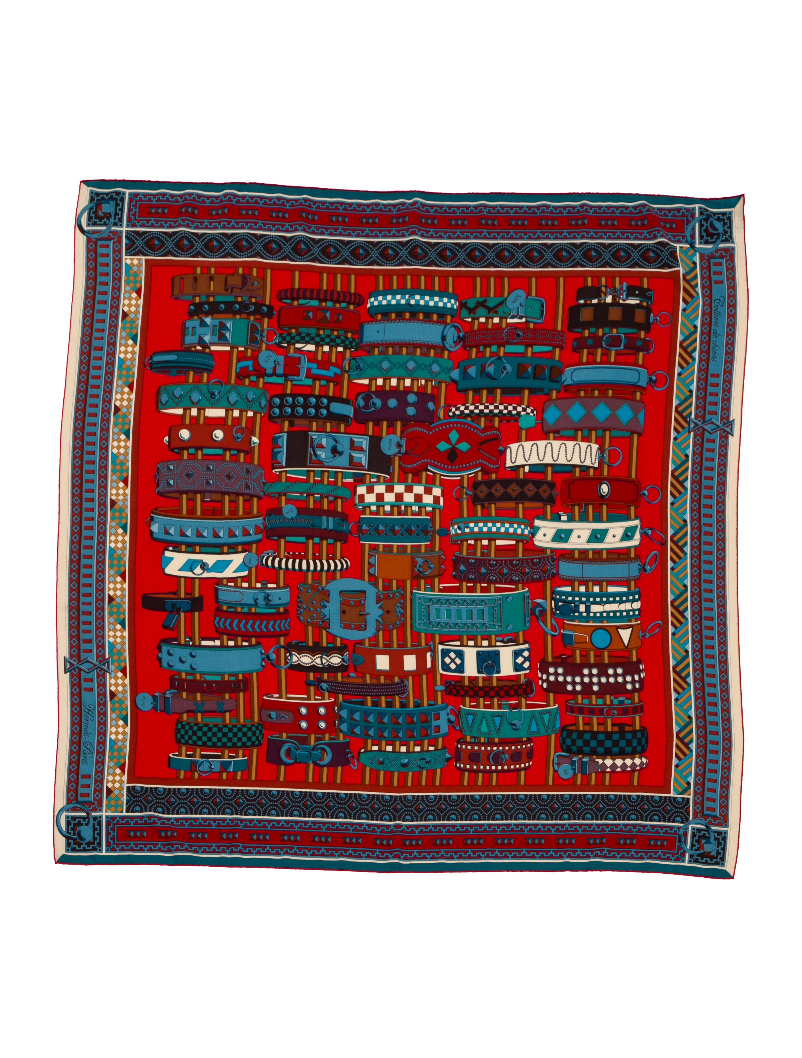 Hermès Colliers de Chiens Cashmere Shawl