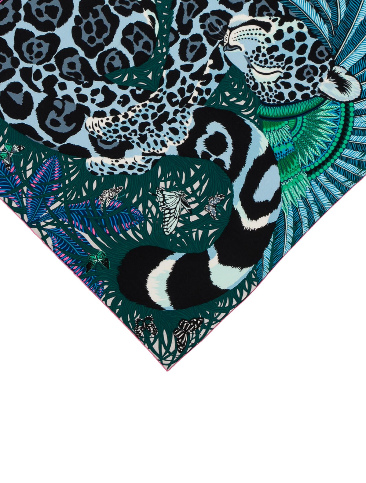 Hermès Jaguar Quetzal Cashmere Shawl