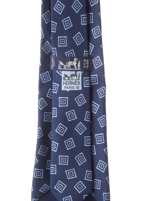 Hermès Silk Pattern Tie
