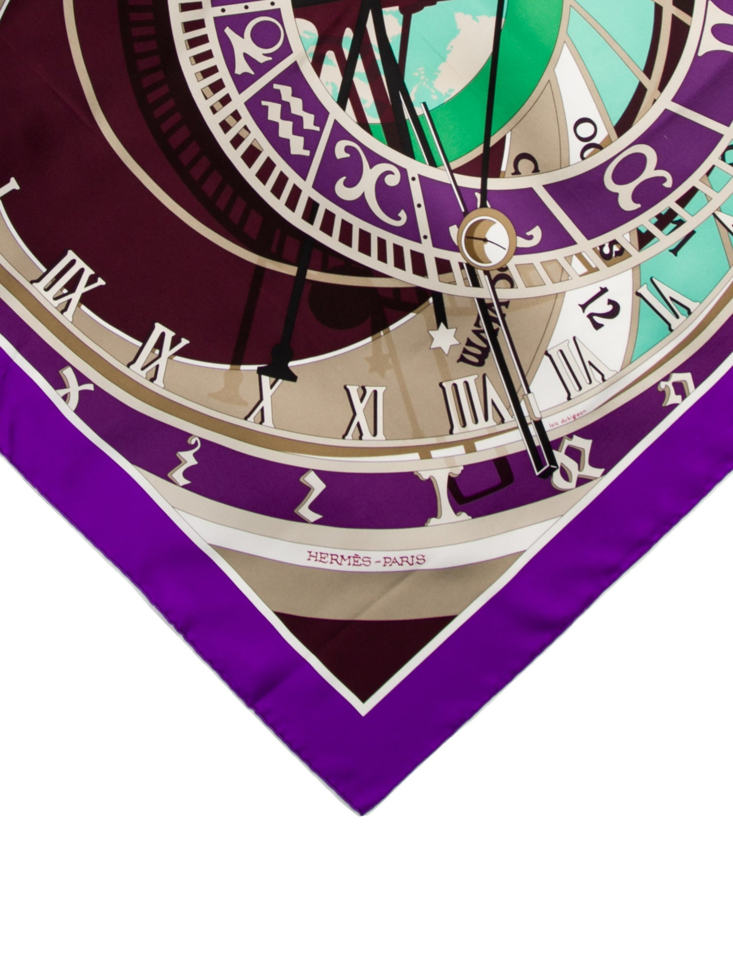 Hermès Mécanique Du Temps Silk Scarf