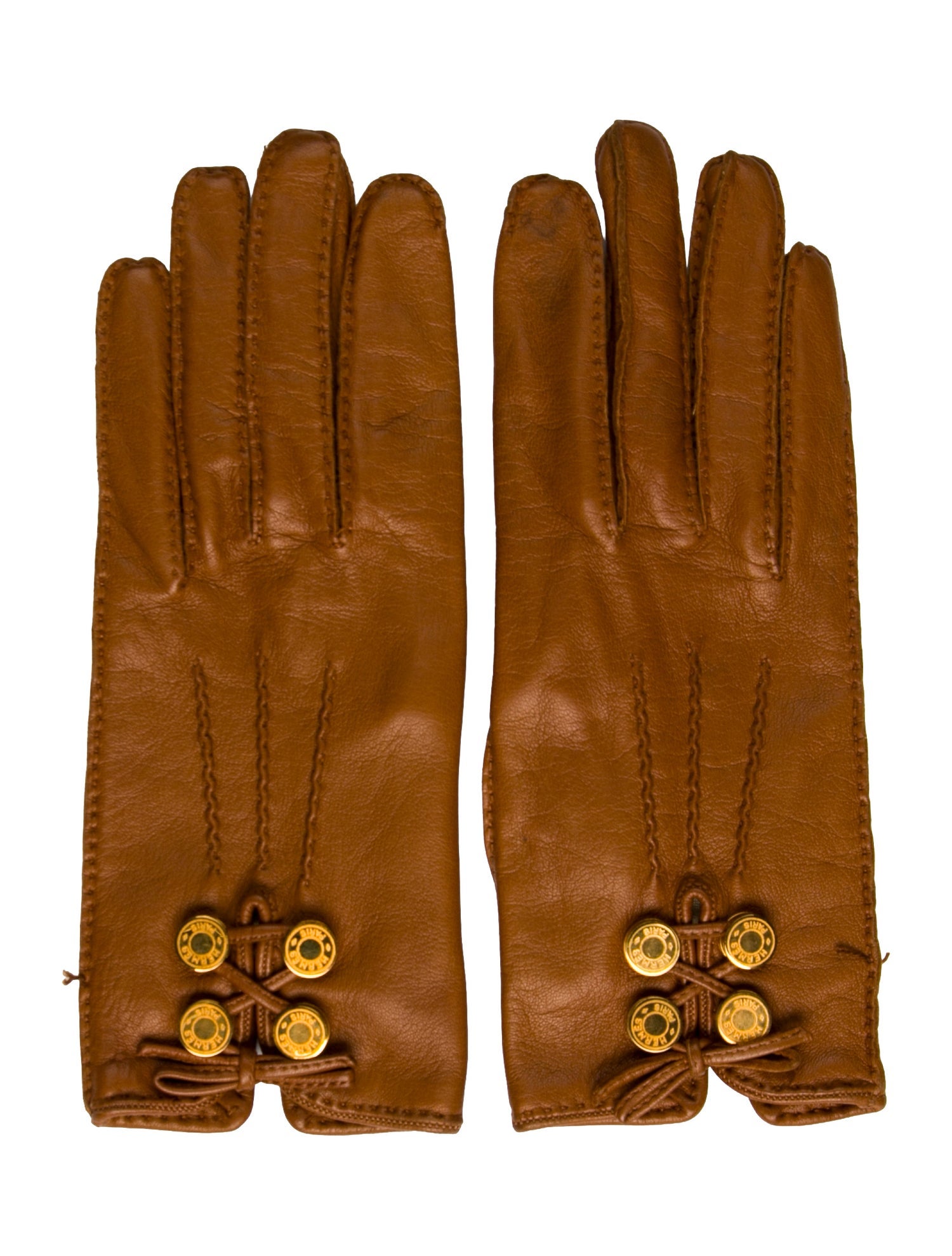 Hermès Leather Gloves