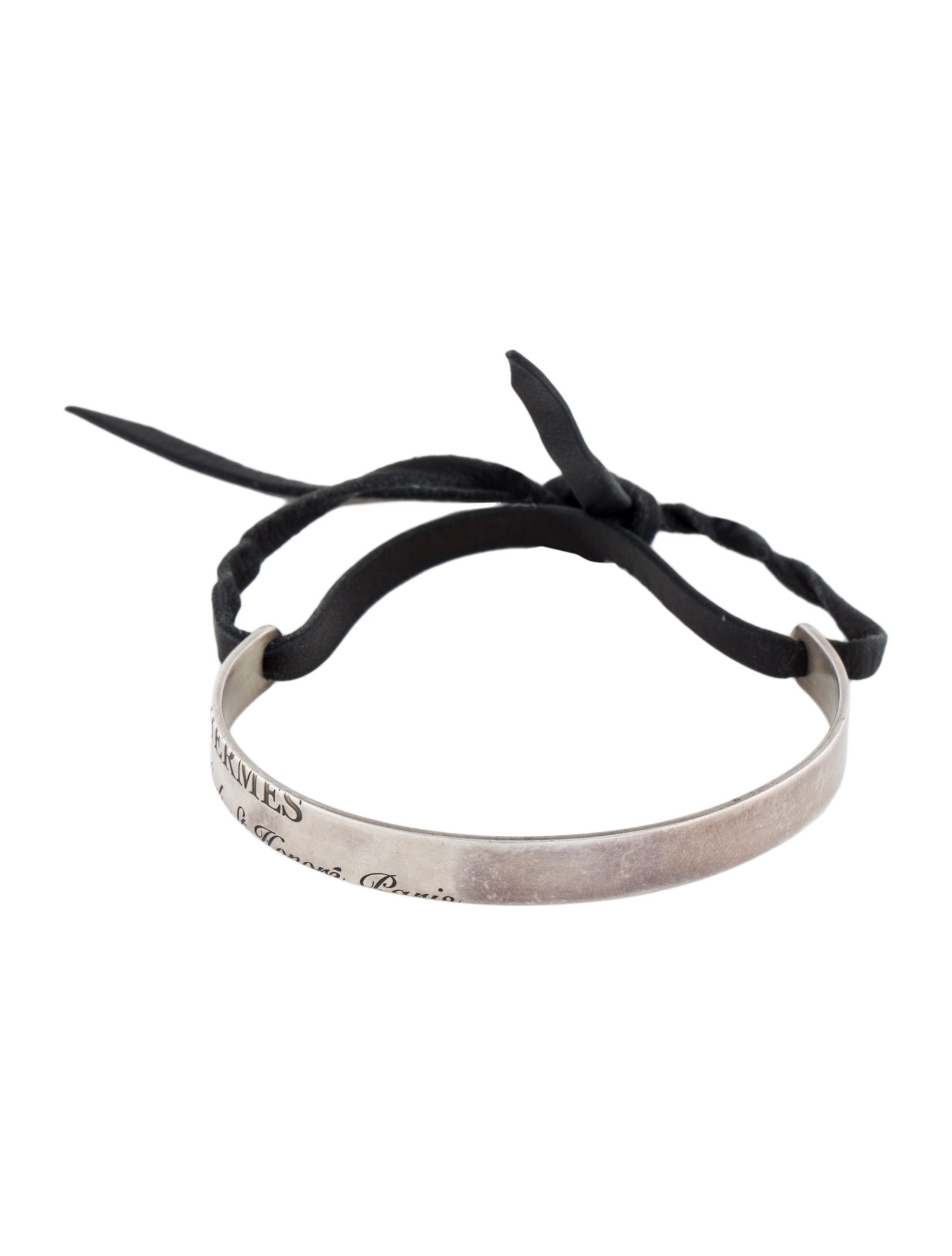 Hermès Leather Cartouche Bracelet