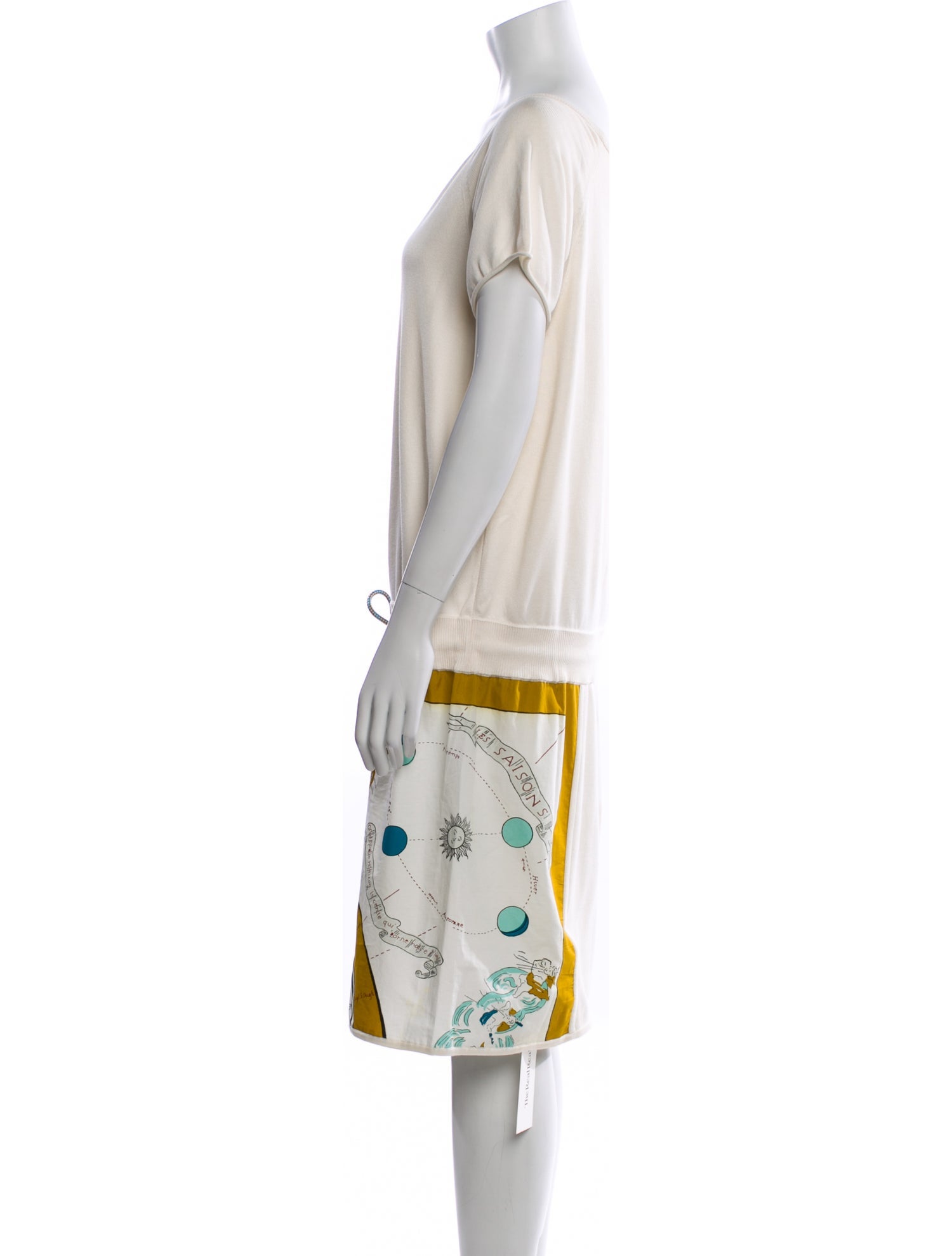 Hermès Silk Knee-Length Dress