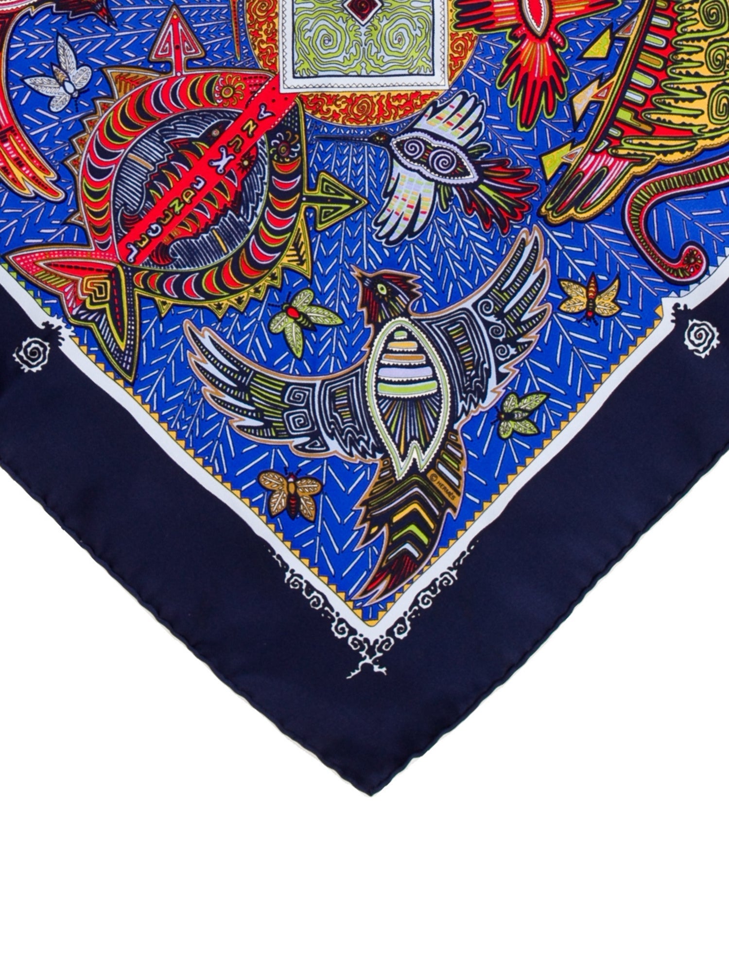 Hermès Légende Kuna Peuple de Panama Silk Scarf