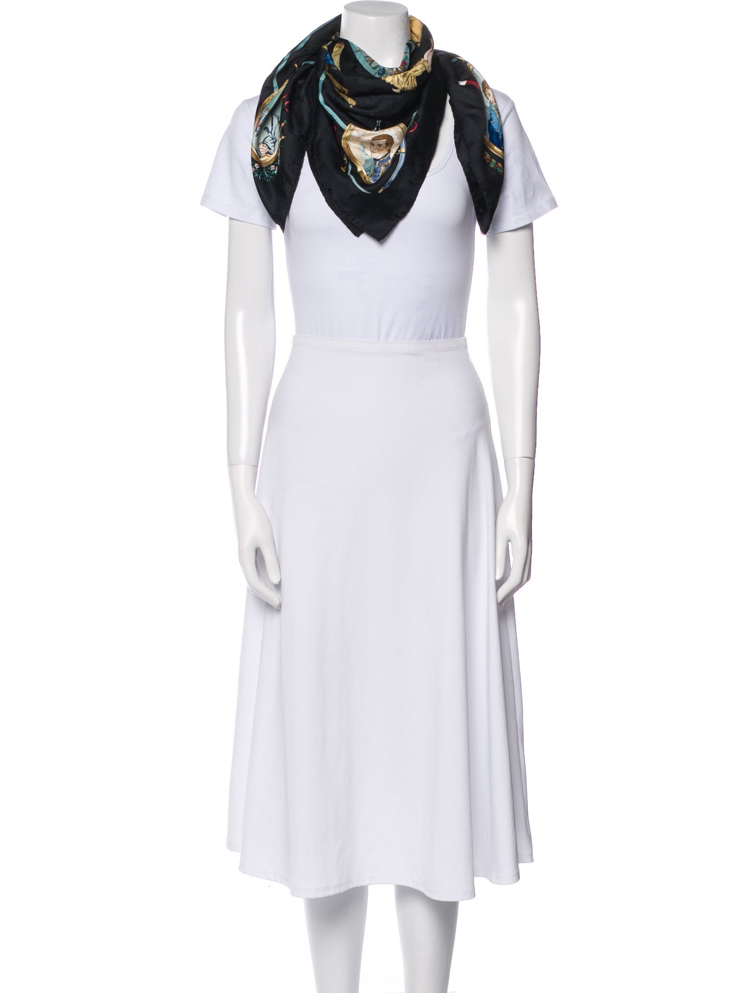 Hermès Le Geographe Jacquard Silk Scarf