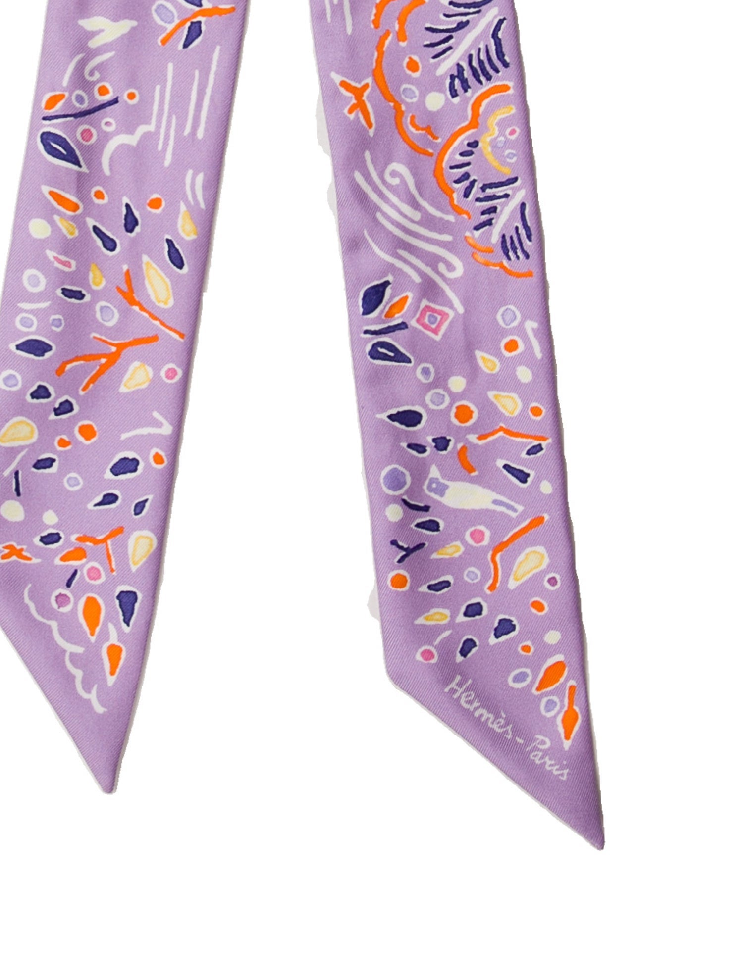Hermès Isola Di Primavera Silk Twilly Scarf