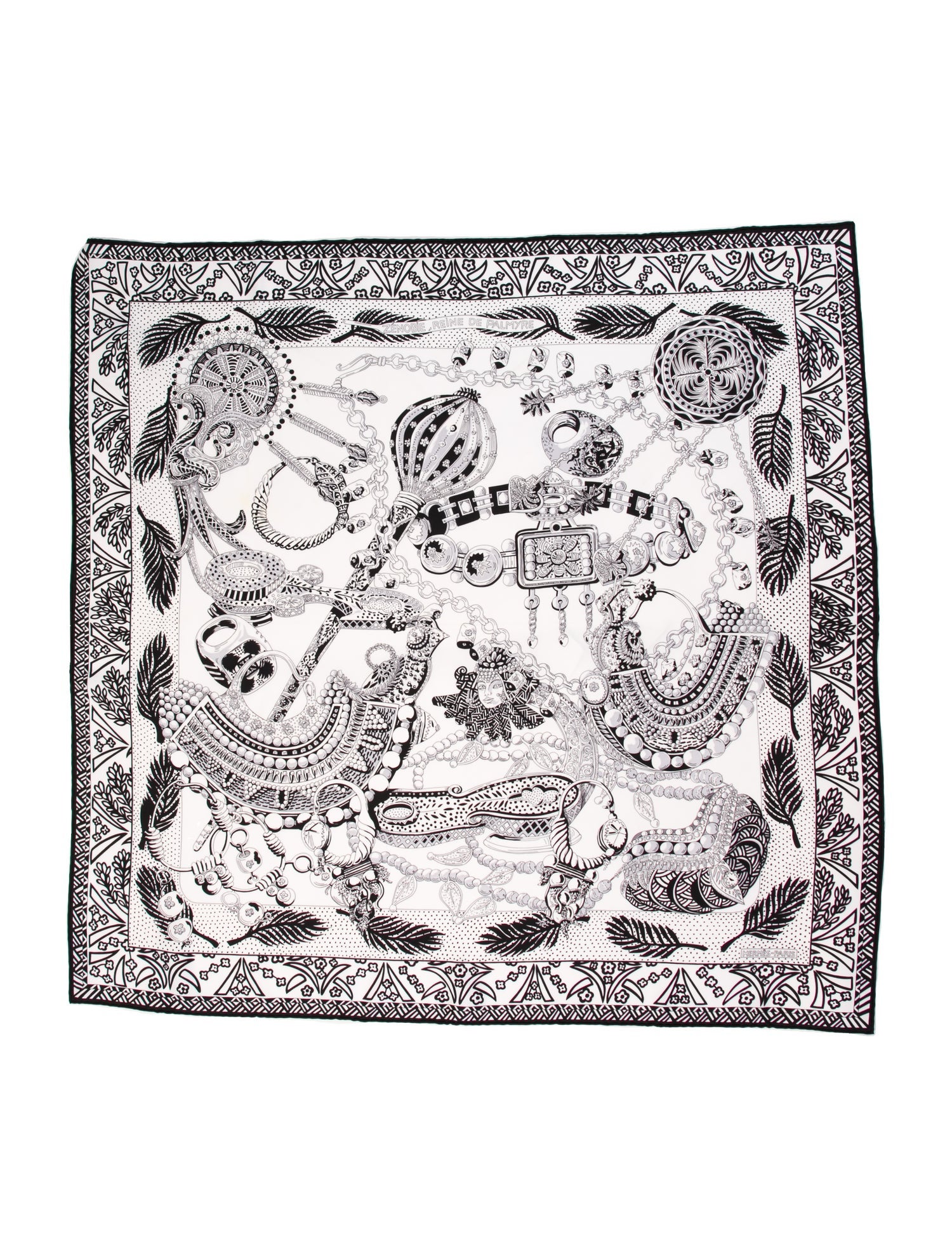 Hermès Zenobie Reine De Palmyre Silk Scarf