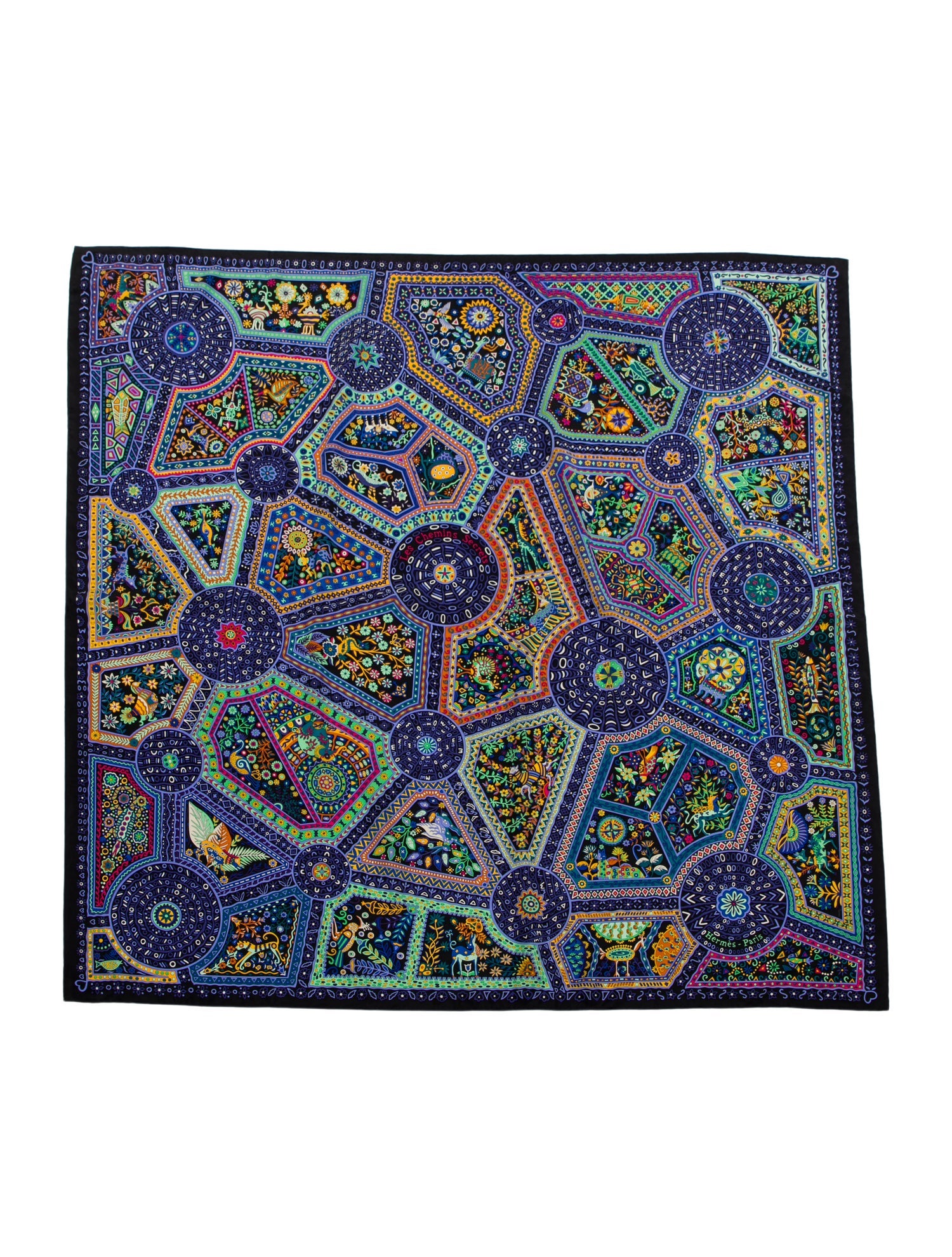 Hermès Les Chemins Secrets Silk Shawl