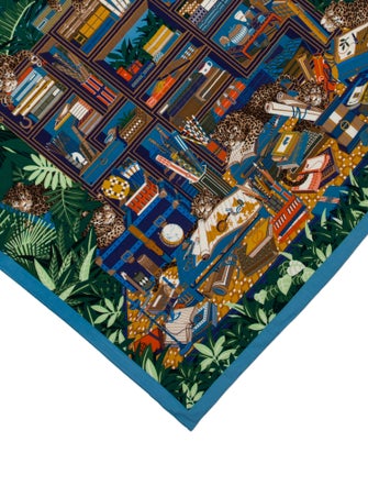 Hermès Les Douze Leopards Cashmere Shawl