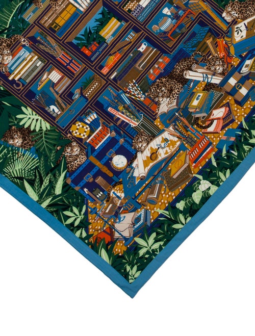 Hermès Les Douze Leopards Cashmere Shawl