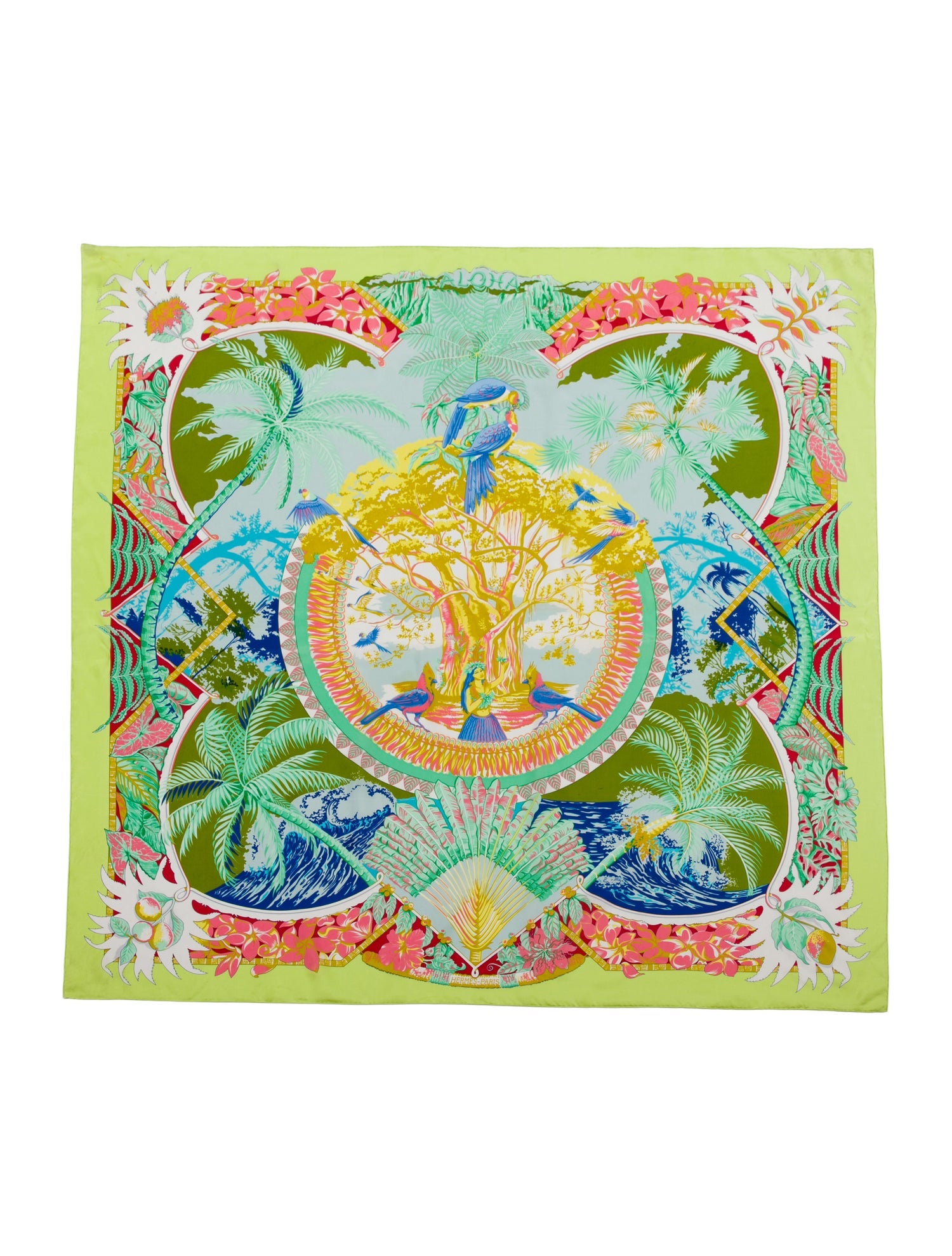 Hermès Aloha Silk Shawl