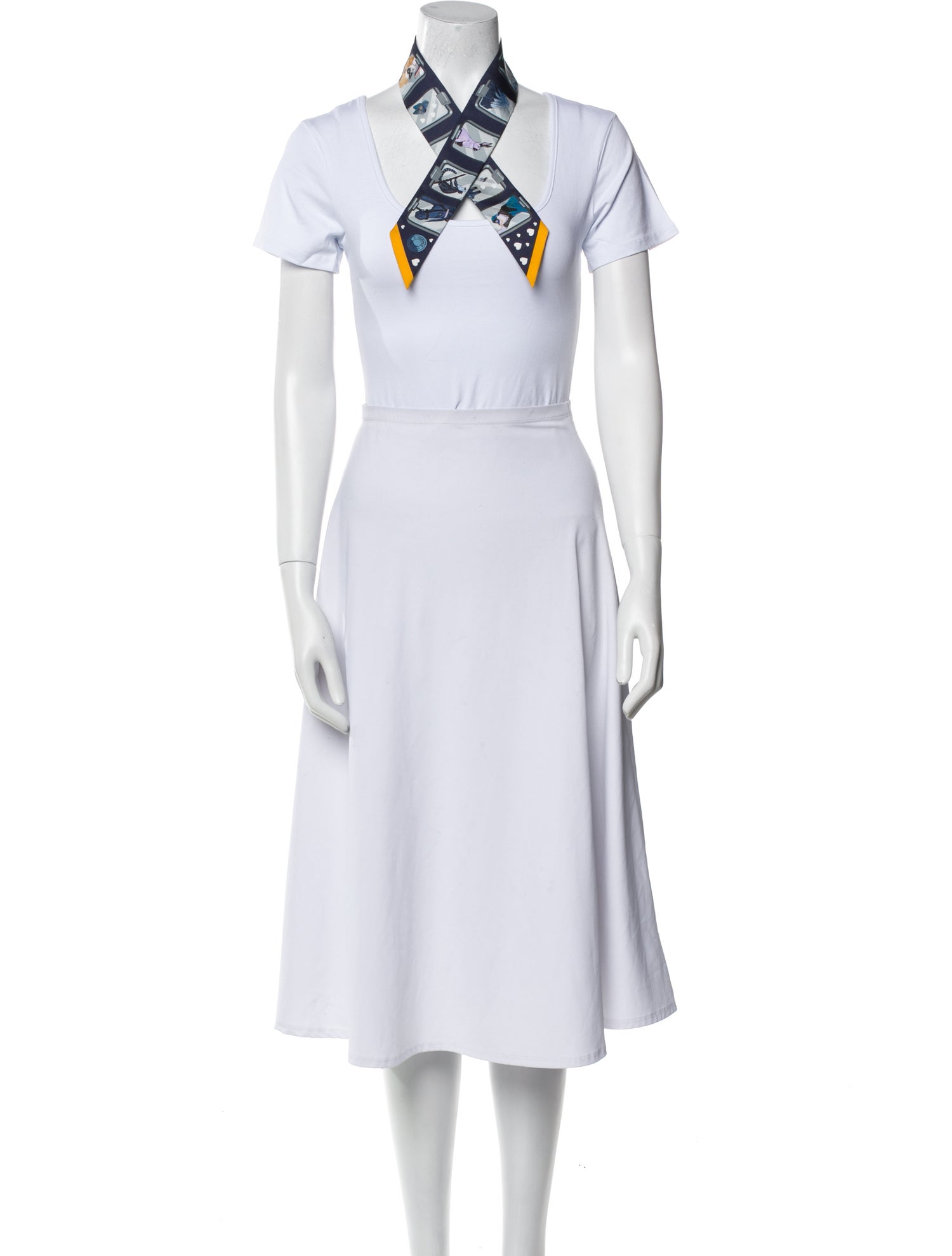 Hermès Story Silk Twilly Scarf