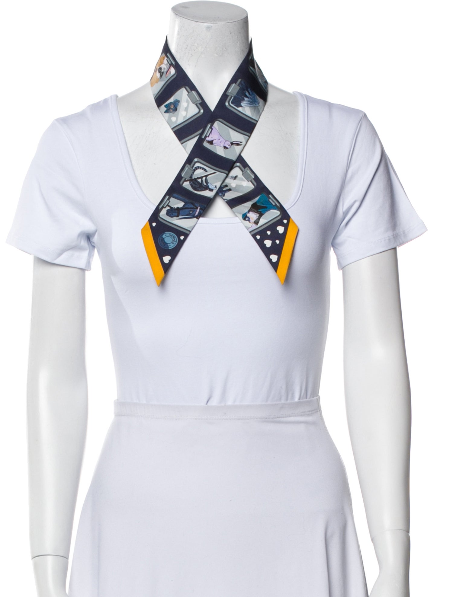 Hermès Story Silk Twilly Scarf