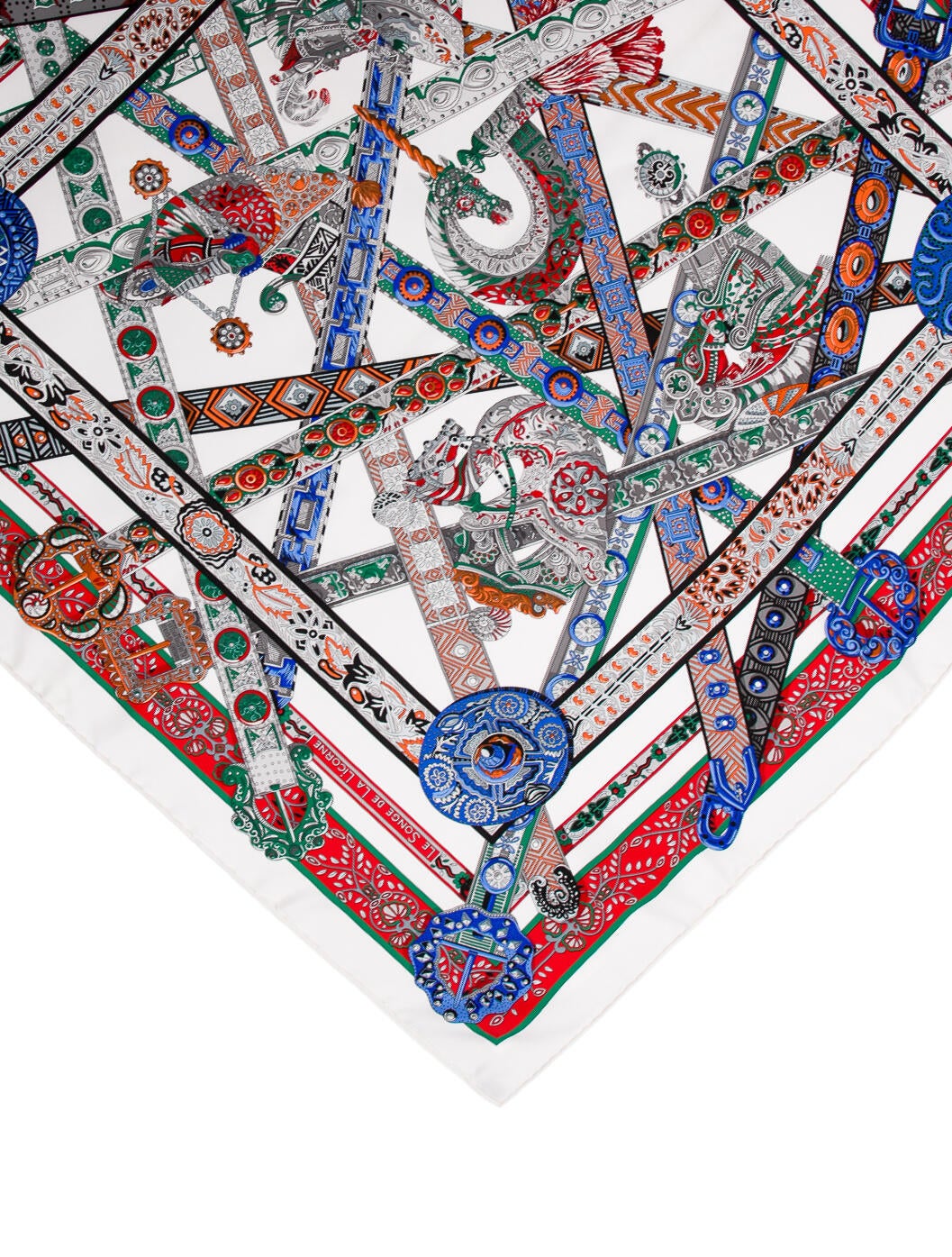 Hermès Le Songe De La Licorne Silk Scarf