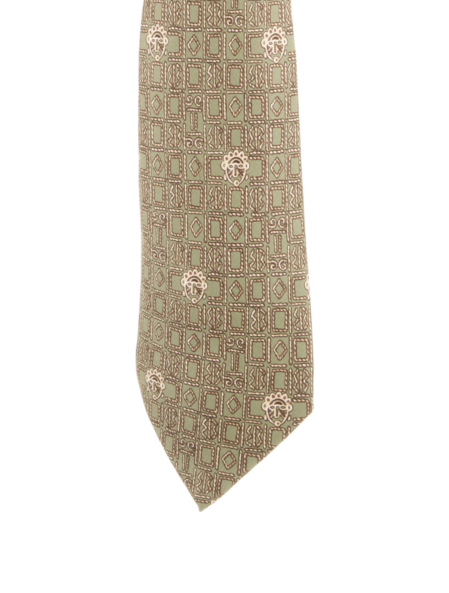 Hermès Silk Pattern Tie