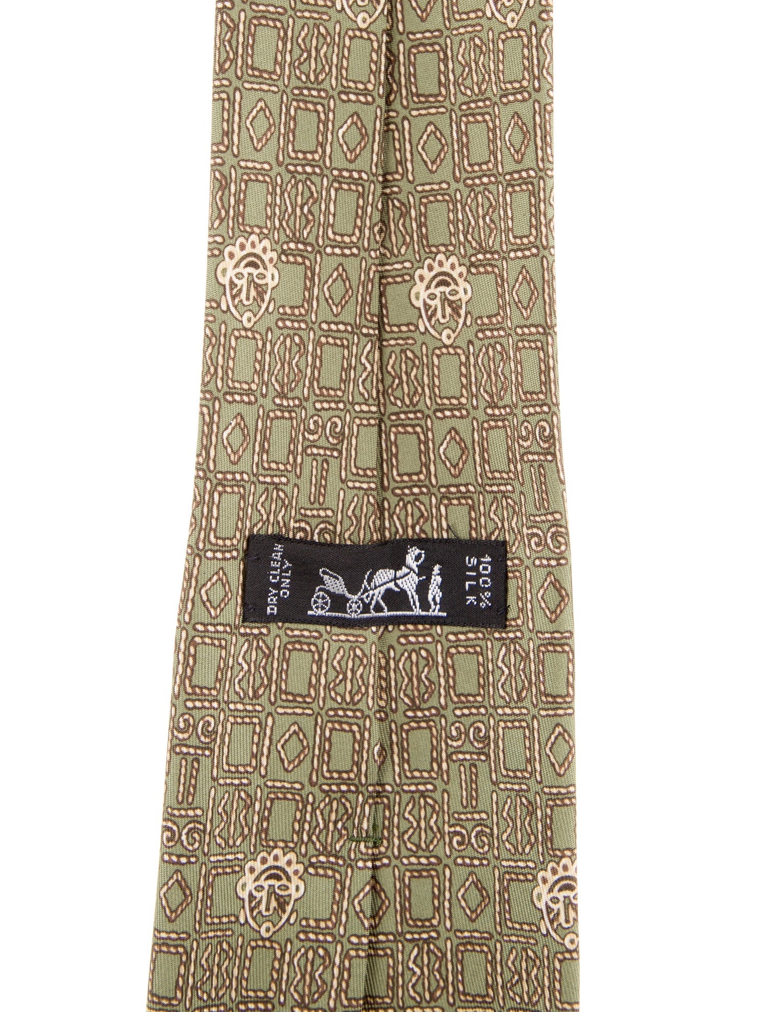 Hermès Silk Pattern Tie