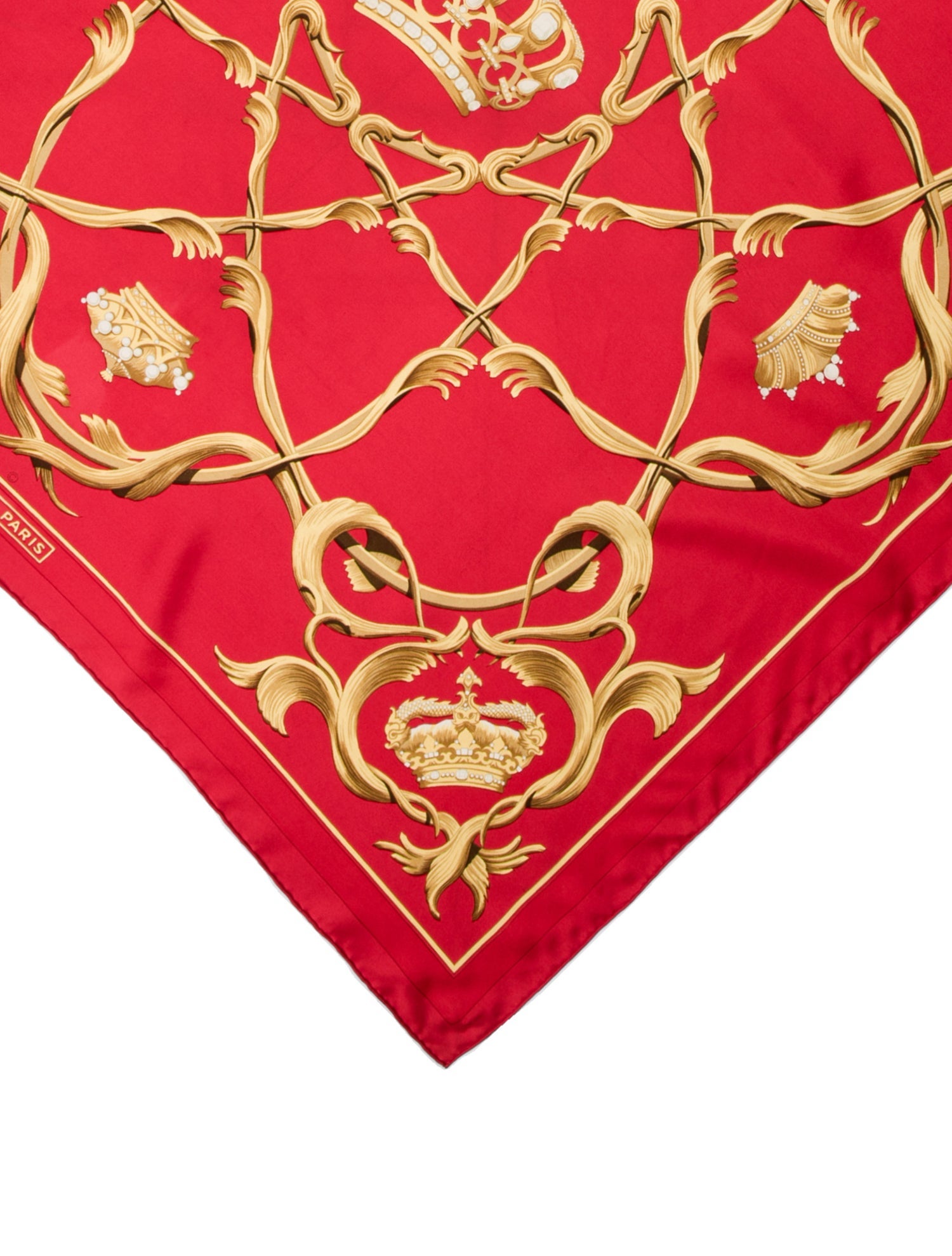 Hermès Couronnes Silk Scarf