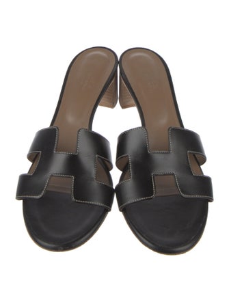 Hermès Leather Oasis Sandals