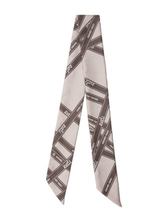 Hermès Bolduc Silk Twilly Scarf