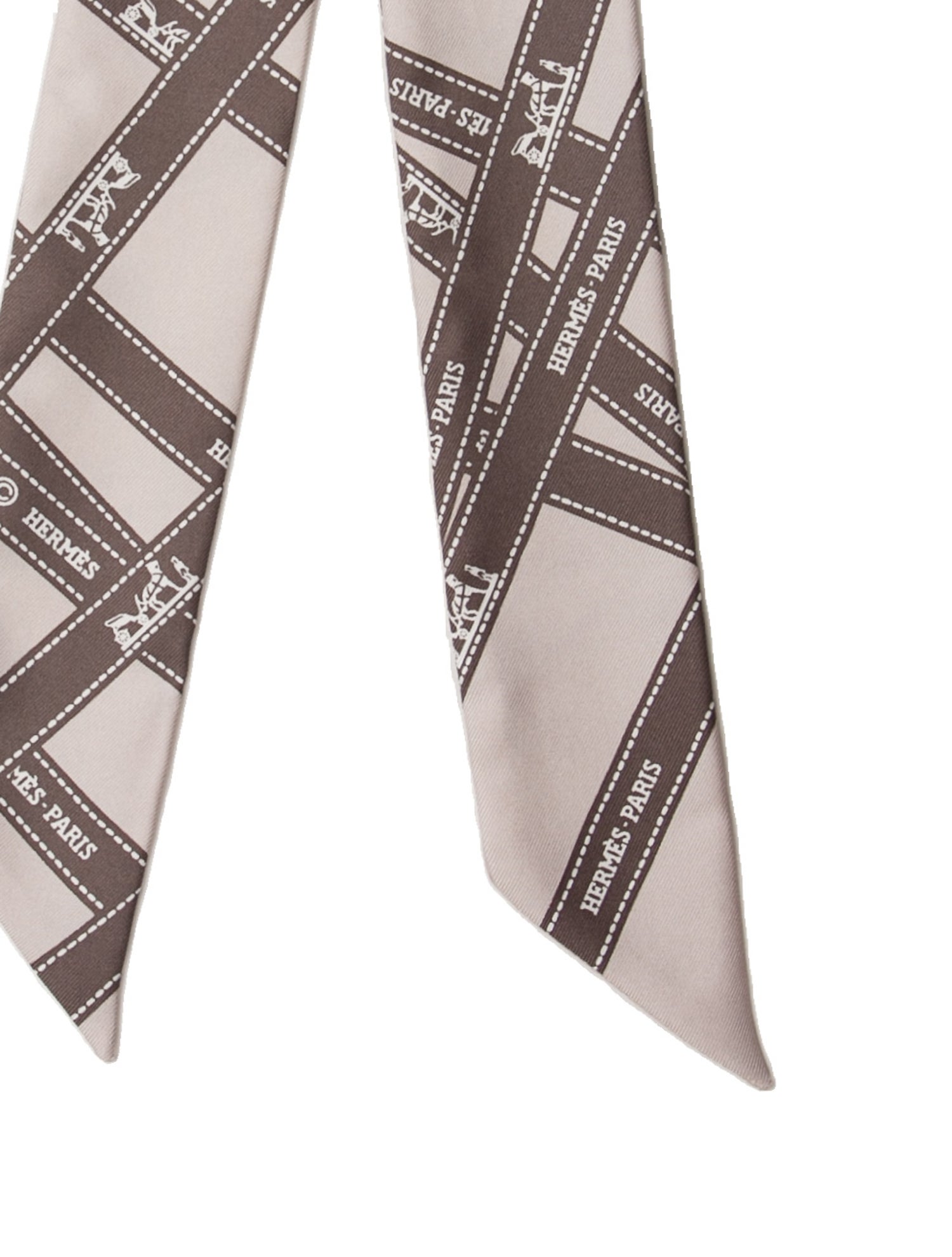 Hermès Bolduc Silk Twilly Scarf