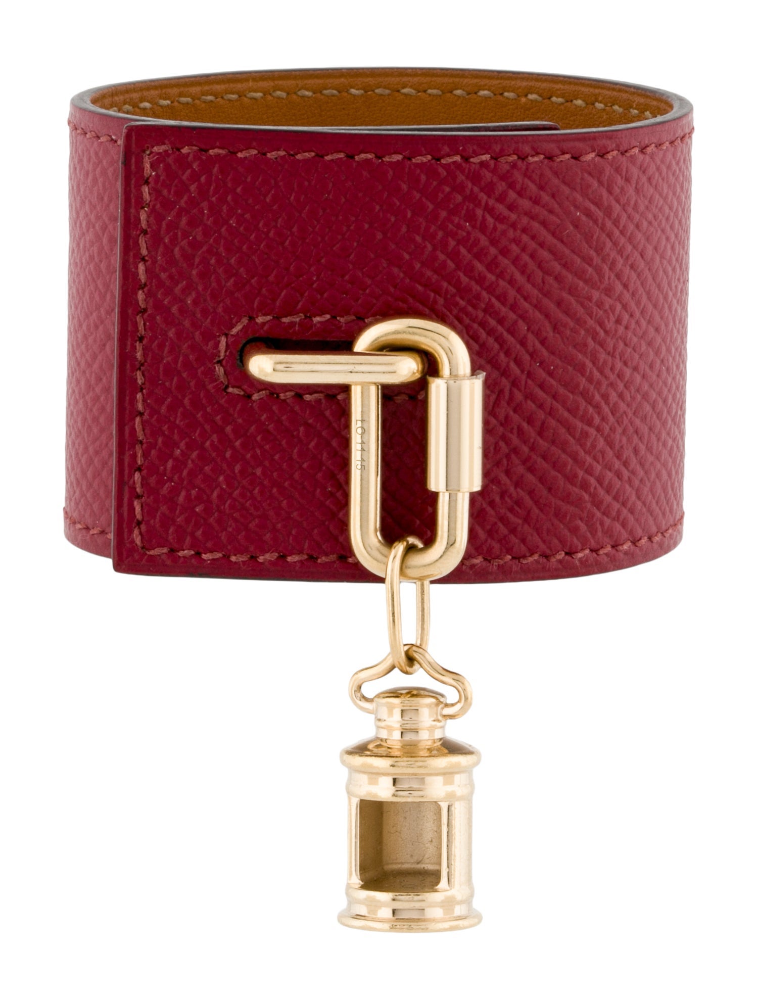 Hermès Curiosite Leather Charm Wrap Bracelet