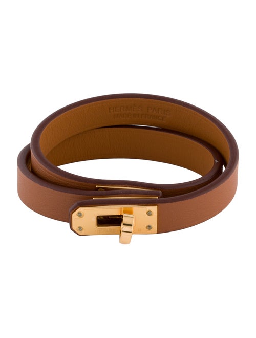 Hermès Leather Kelly Double Tour Wrap Bracelet