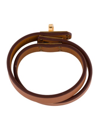 Hermès Leather Kelly Double Tour Wrap Bracelet