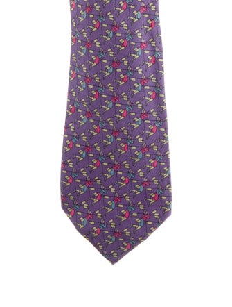 Hermès Silk Pattern Tie