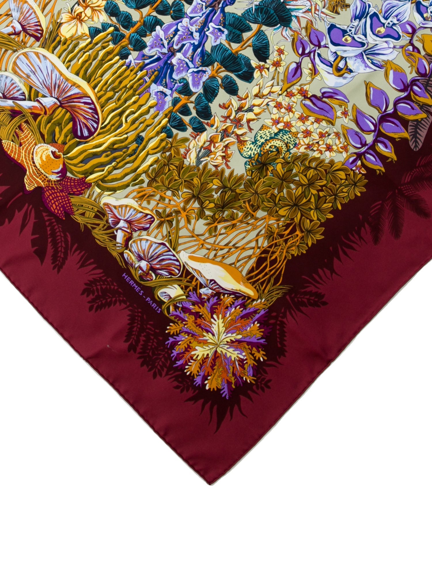 Hermès L'Ile Déserte Silk Scarf