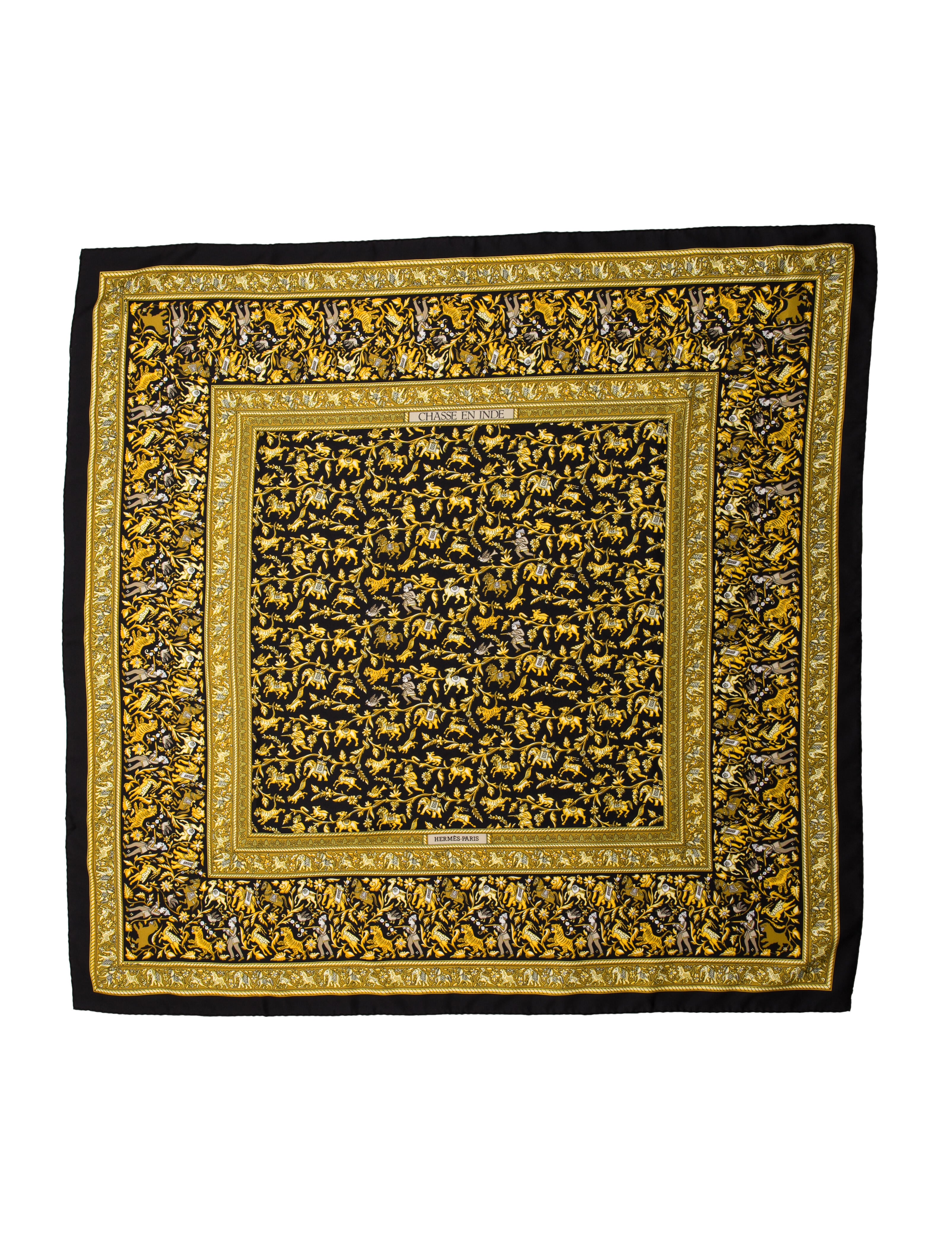 Hermès Chasse En Inde Silk Scarf