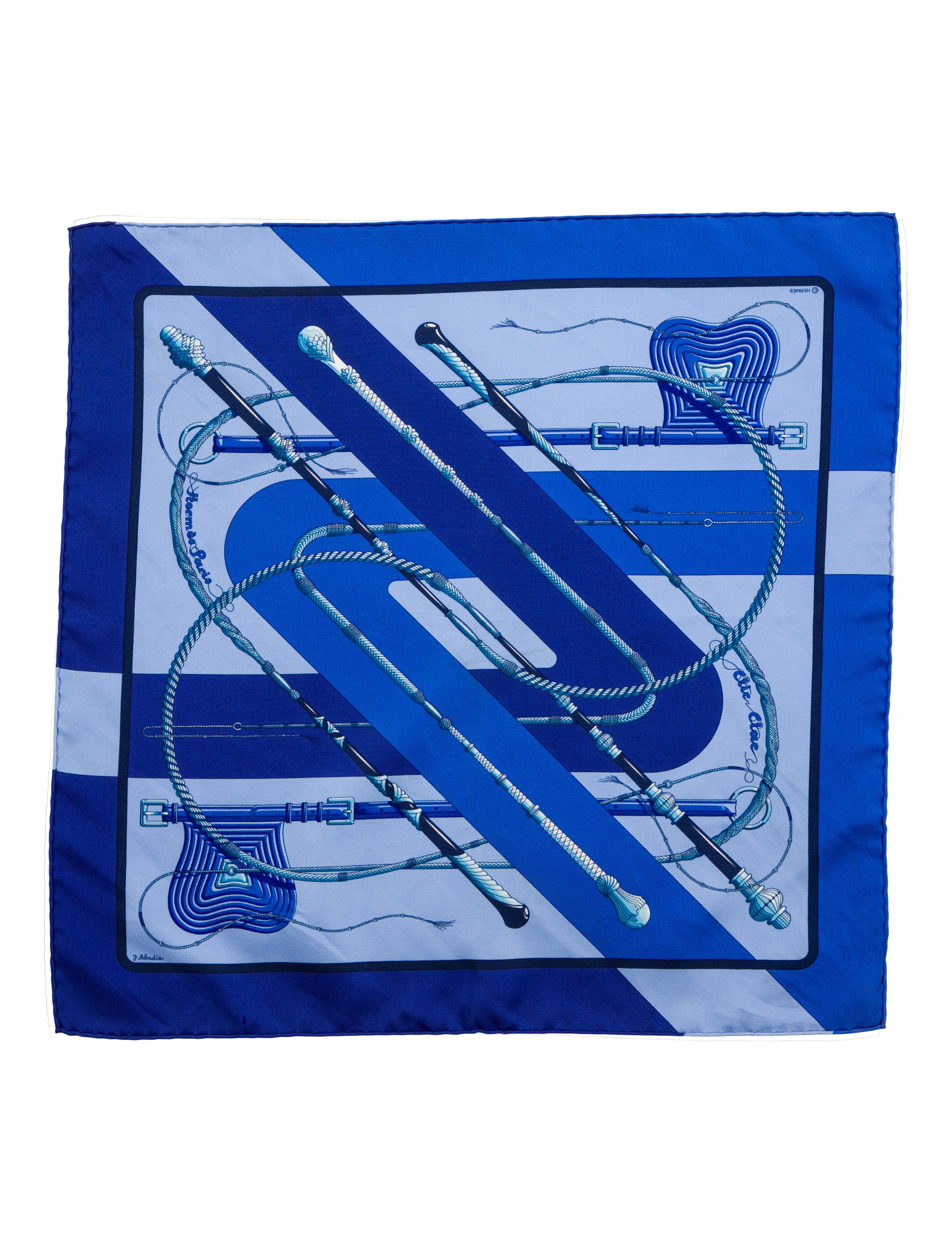 Hermès Clic Clac Silk Pocket Square