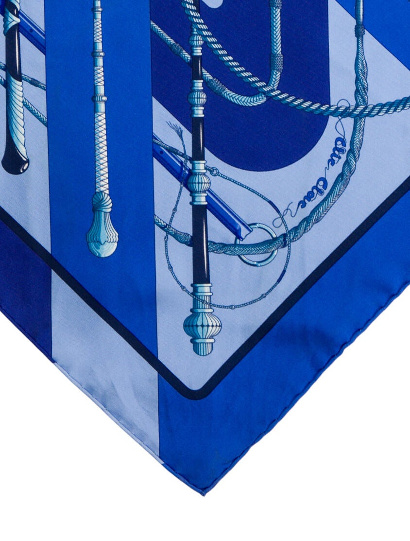 Hermès Clic Clac Silk Pocket Square