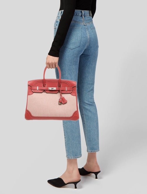 Hermès Toile H & Swift Ghillies Birkin 35
