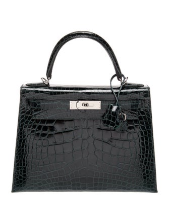 Hermès Shiny Alligator Kelly II Verso Sellier 28